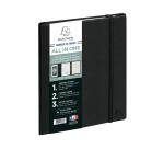 Agenda de bureau All in one Horizons 20S Visuel spiralé Kaa 15 x 21 cm Semainier Janvier à Décembre 2027 - Noir
