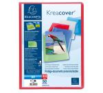 Protège-documents en polypropylène semi rigide Kreacover® Chromaline 100 vues - A4 - Couleurs assorties