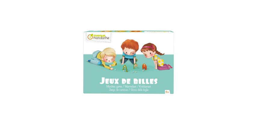 Coffret jeux de billes - Bleu