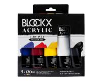 Set Acrylfarben, Acrylic Artist, 5x120ml - Primärfarben
