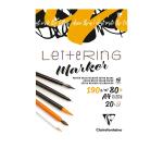 Lettering bloc collé 20F A4 190g