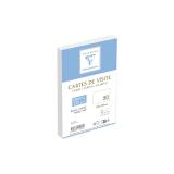 Paquet de 50 Cartes de visite 110x155mm- Bristol 220g/m2 - Blanc
