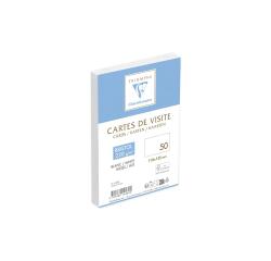 Paquet de 50 Cartes de visite 110x155mm- Bristol 220g/m2 - Blanc