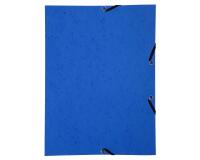 Chemise à élastique sans rabat carte lustrée 350gm2 - A4 - Bleu