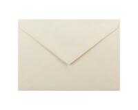 25 enveloppes 162x229mm Vergé de France doublées gommées - Ivoire