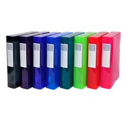 Exacompta Iderama Filing Box, A4, 60mm spine, PP - Assorted colours