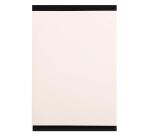 Rhodia Touch - Calligrapher Pad - bloc entoilé A5+ 50f uni papier simili Japon naturel 130g - Noir