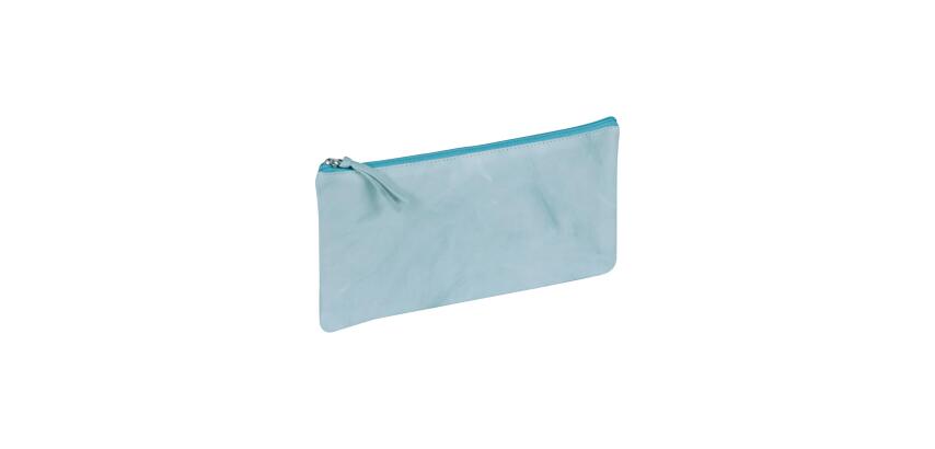 TIE&DYE Trousse plate 22 x 11 cm, bleu ciel - Bleu ciel