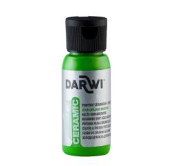 DARWI Kalte Keramikfarbe, Flasche 50ml, Wiesengrün - Wiesengrün|