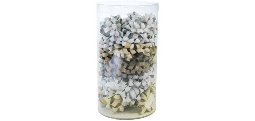 Mini-tube de 50 noeuds Ass. pailleté - Assortiment