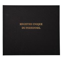 Registre 27x32cm - Registre unique du personnel (salariés et stagiaires) - 100 pages