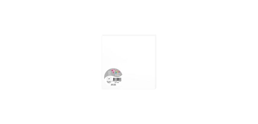Paquet de 25 cartes simples Pollen 160 x 160 mm 210 g/m2