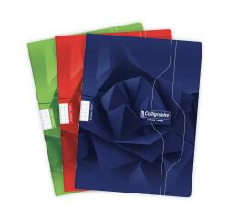 Cahier piqué 7000 24x32 cm 96 pages grands carreaux 70 g - Assortis