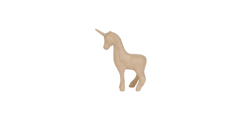 Décopatch licorne, papier-mâché, grand
