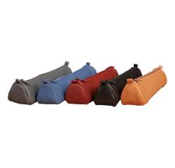 Trousse en cuir Age Bag trapèze 21x5x5 cm - Assortis