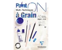 Paint'ON à grain bloc collé 20F A5 250g
