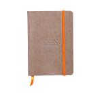 Rhodiarama carnet souple A6 144 pages papier ivoire 90 g fermeture élastique