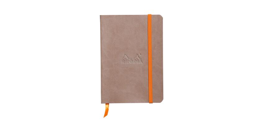 Rhodiarama carnet souple A6 144 pages papier ivoire 90 g fermeture élastique