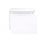 Enveloppe Clairefontaine 90 g/m² blanche sans fenêtre avec bande de protection - Boîte de 500