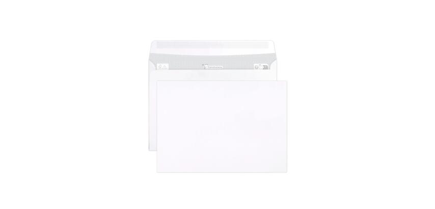 Boite de 500 Enveloppes Blanches C5-162x229mm - Auto-Adhésives - 90g/m2 - Blanc