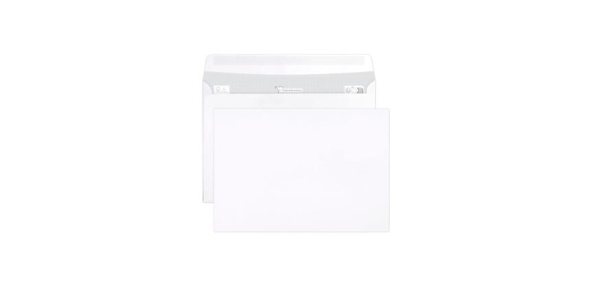 Boite de 500 Enveloppes Blanches C5-162x229mm - Auto-Adhésives - 90g/m2 - Blanc