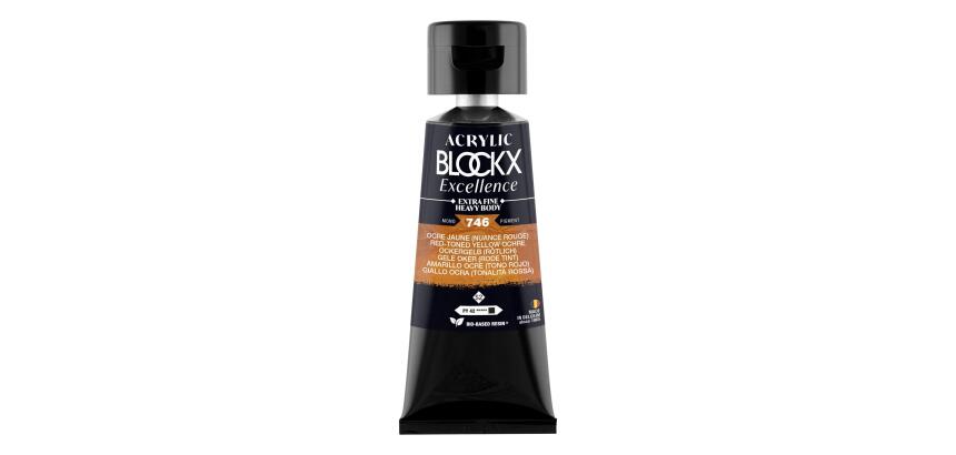 Peinture acrylique extra-fine fine tube 75ml - Ocre jaune (nuance rouge)