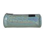 Rundes Schlampermäppchen PU Glitter, 22,5x7,5cm - Farben sortiert
