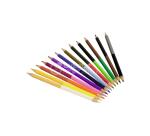 Tube de 12 crayons de couleur double pointes - Multicolore