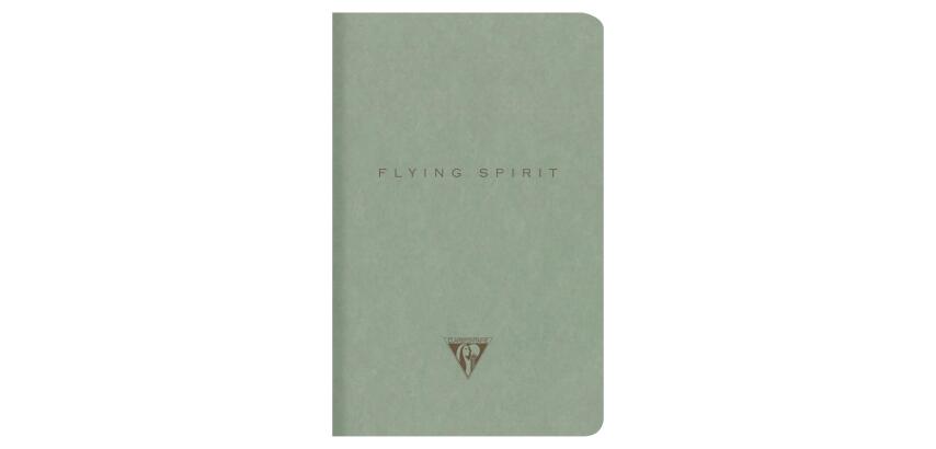 Flying Spirit piqûre textile 11x17cm 96 pages ligné motifs assortis papier ivoire 90g - Noir
