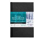 Epsilon Serie hardcover notitieboek 62 blad 14x21,6cm 150g - Wit