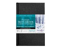 Epsilon Series carnet rembordé rigide 62F 14x21,6cm 150g - Blanc