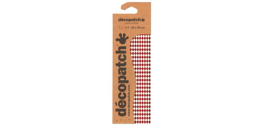 Décopatch 3 Sheets ref.738 - Red
