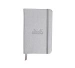 Webnotebook Rhodia A6 96 Blatt liniert 90g - Silber