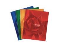 Cahier brochure rembordée rigide 7000 17x22 cm 288 pages grands carreaux 70 g - Assortis