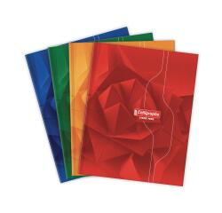 Cahier brochure rembordée rigide 7000 17x22 cm 288 pages grands carreaux 70 g - Assortis