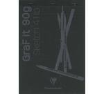 GraF'it bloc agrafé 80F A4 90g - Noir