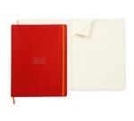 Rhodiarama cahier souple A4+ 160 pages ligné papier ivoire 90g - Coquelicot
