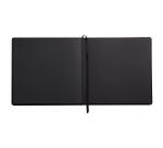 Rhodia Touch - Carb'on Book - brochure rembordé rigide 21x21 cm 112p uni papier Carb'on NOIR 120g - Noir