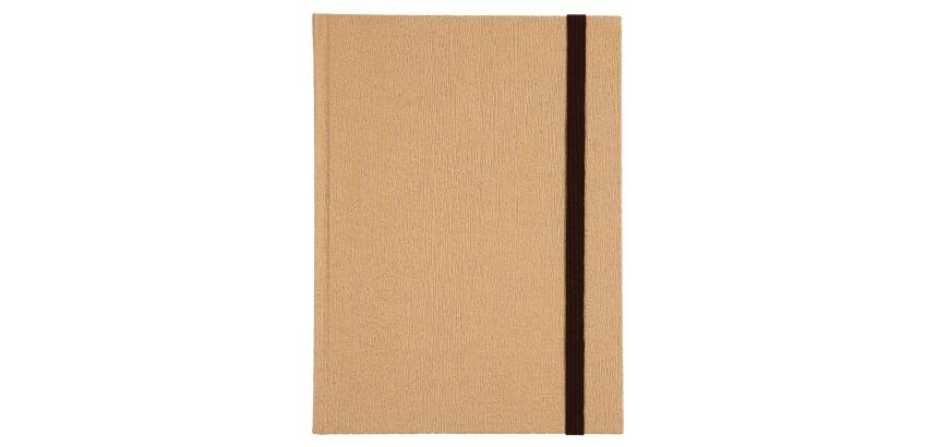 Notizbuch Natur 220x170, 192 linierte Seiten - Beige