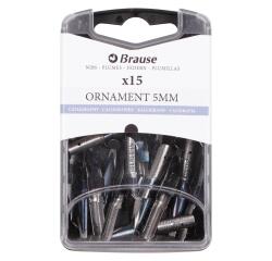 Schachtel mit 15 Ornamentfedern