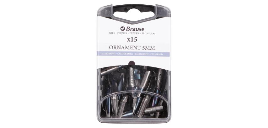 Schachtel mit 15 Ornamentfedern