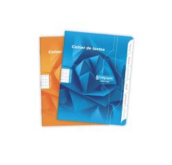 Textes piqué 7000 17x22 cm 120 pages grands carreaux 70 g - Assortis