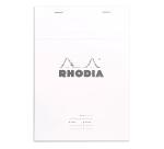 Meeting Pad, gehefter Notizblock Rhodia N°16 A5, 80 Blatt 80g, abtrennbar, mit Vordruck - Weiß