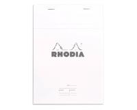 Meeting Pad - bloc agrafé Rhodia N°16 A5 80 feuillets pré-imprimés détachables 80g - Blanc