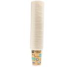 50 Gobelets en carton, 20 cl - Blanc