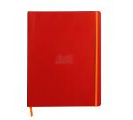 Rhodiarama cahier souple A4+ 160 pages ligné papier ivoire 90g - Coquelicot
