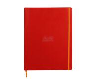 Rhodiarama cahier souple A4+ 160 pages ligné papier ivoire 90g - Coquelicot