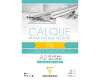 Papier Calque bloc collé 50F A2 70/75g