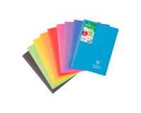 Cahier piqué Koverbook A4 96 pages petits carreaux couverture polypropylène opaque 100% recyclé - Assortis