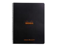 Notebook Rhodia Classic reliure intégrale 22,5x29,7 cm 160 pages dot détachables 80g - Noir